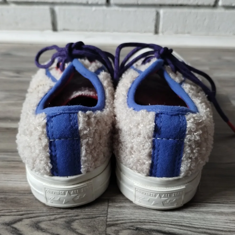 CONVERSE Unisex Retro Sherpa Star Plauer Ox Sneakers Women's Size 7